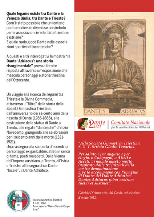 La mostra di Dante al museo società Ginnastica Triestina